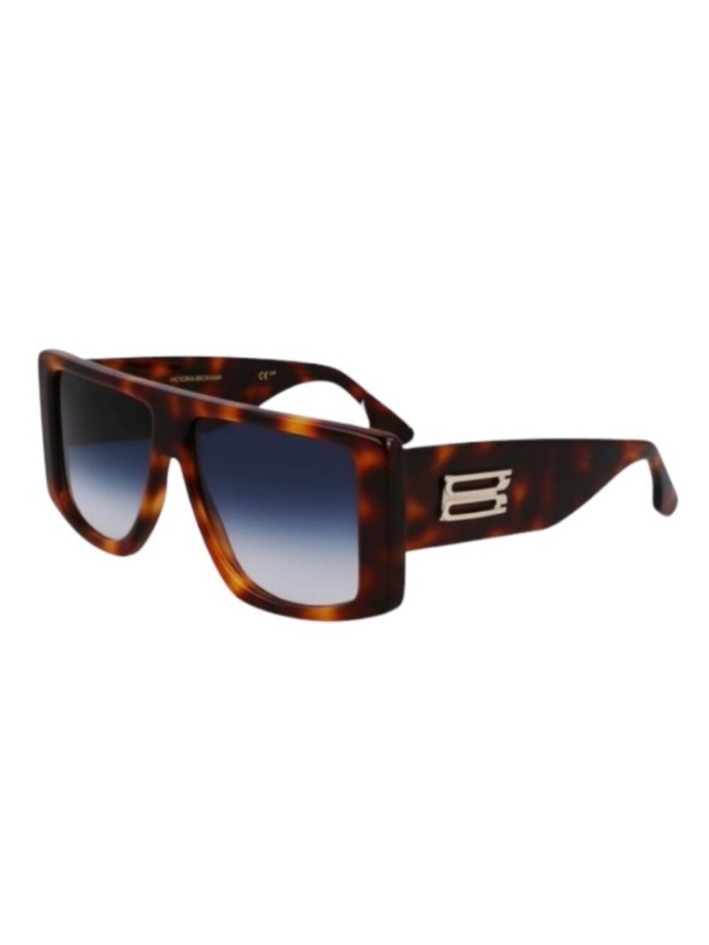 Victoria Beckham Sunglasses VB678S Rectangular Tortoise Blue Gradient Women 51mm